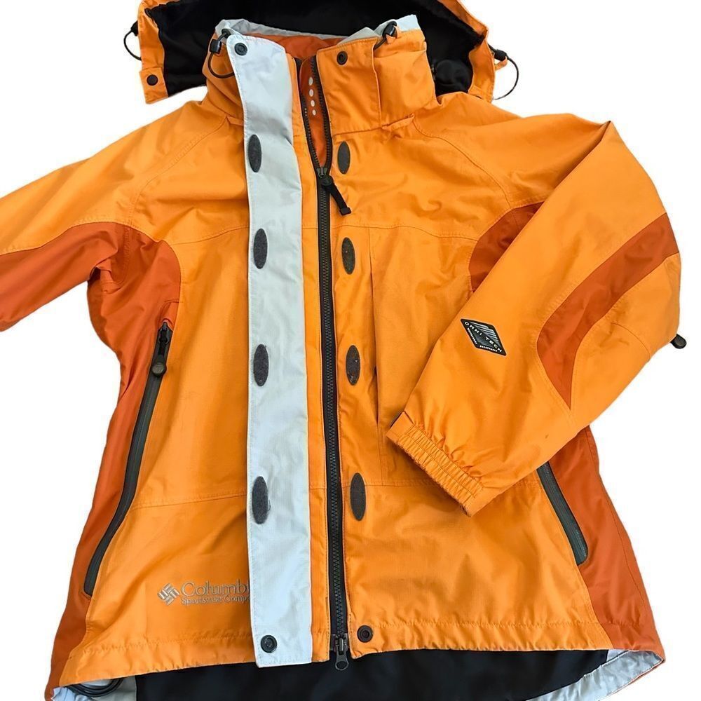 Columbia Jacket Titanium Interchange Ski Rain Ora… - image 4